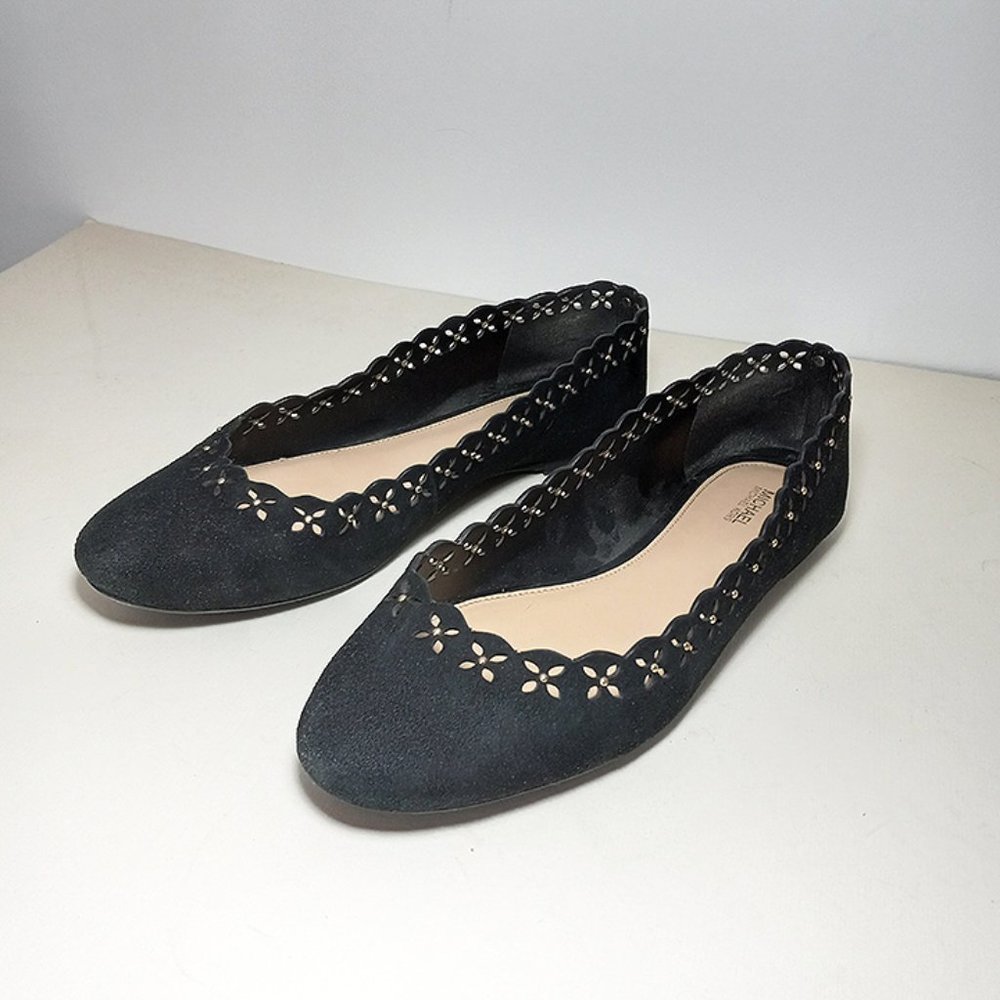 Michael Kors Black Suede Flats